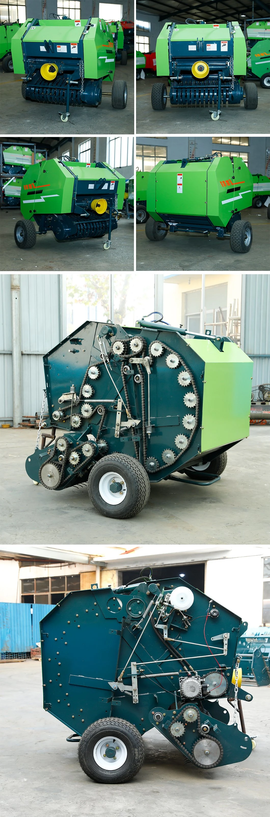 Factory Direct Sales Agriculture Products Pine Wheat Bundling Equipment Manufacturer New 870f Round Hay Bales Square Mini Roll Baler Machine