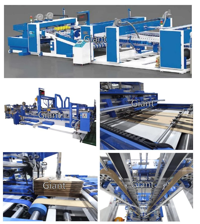 Full Automatic Carton Box Folder Gluer / Stitcher for Carton Box Folding