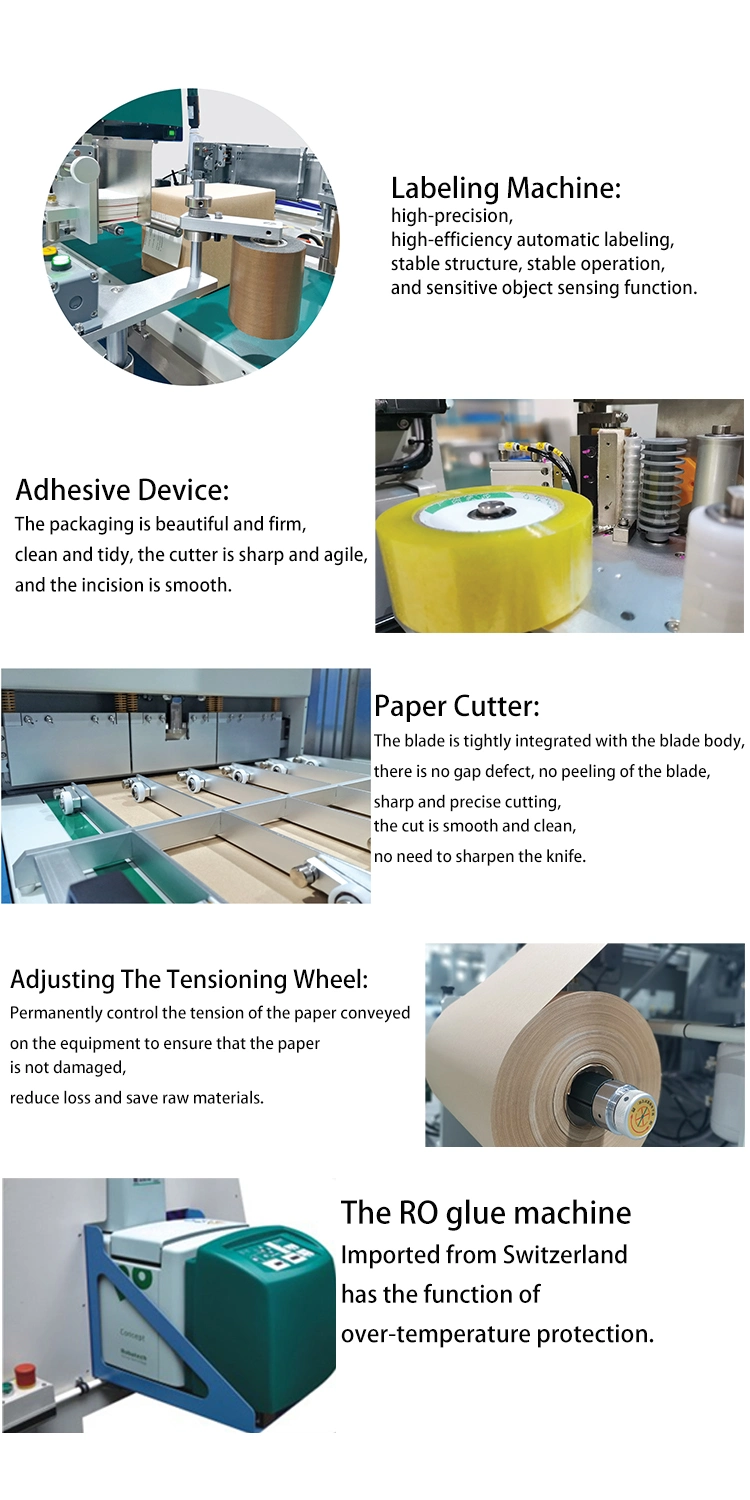 Automatic Hardcover Book Packaging Machine with Kraft Paper Notebook Wrapping Machinery with Labels Station (HXCP M13)