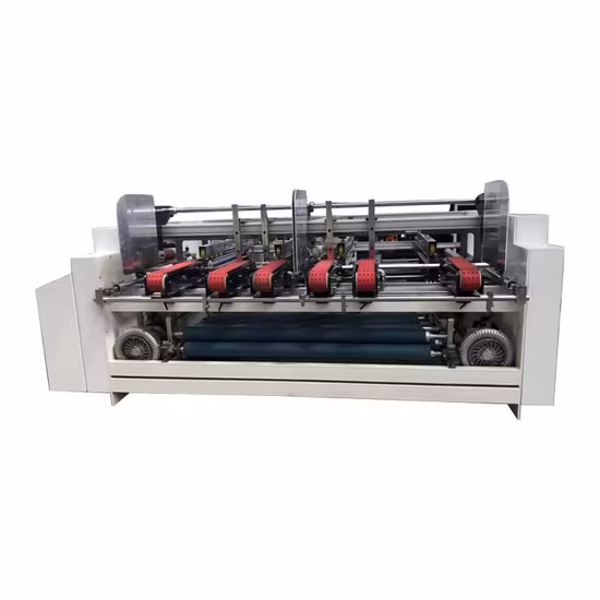 Halbautomatische Faltschachtelklebemaschine für Doppelstücke