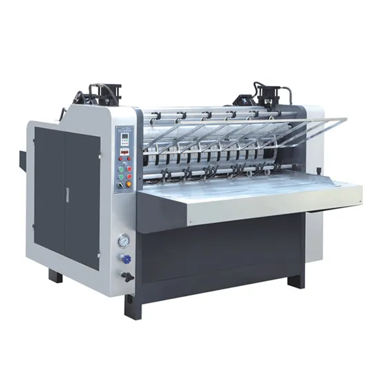 Halbautomatische Papier-Karton-Laminiermaschine, Flötenlaminator für Kartons