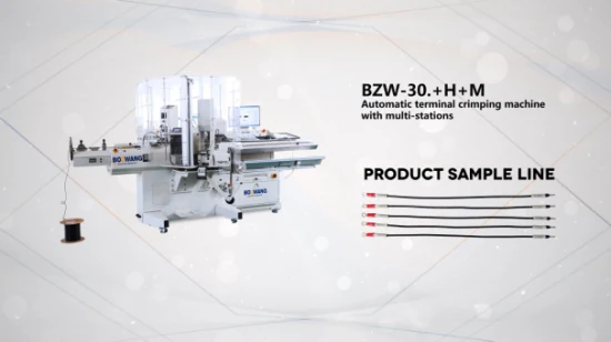 Automatische, hochpräzise Doppelend-Klemmencrimpmaschine mit Kabelmarkierungsrohr-Einführmaschine für elektrische Abisolierer