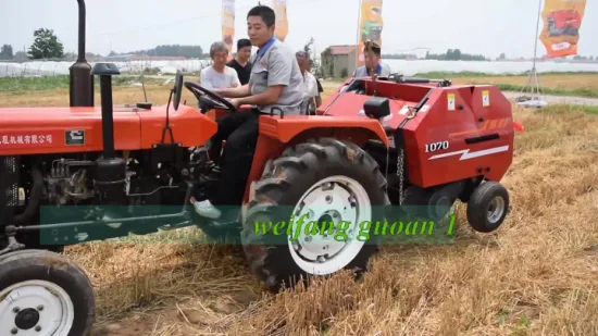 Fabrik-Direktverkauf für landwirtschaftliche Produkte Hersteller von Kiefernweizenbündelungsgeräten Neue 870f runde Heuballen-Quadrat-Mini-Rollenballenpresse